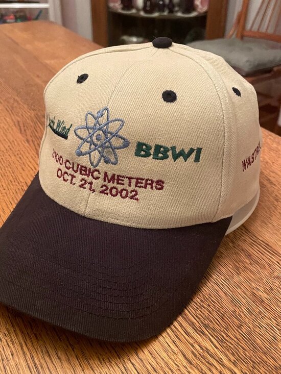 Vintage Canberra, North Wind, Bechtel Metal Buckle Strap Baseball Hat Nuclear